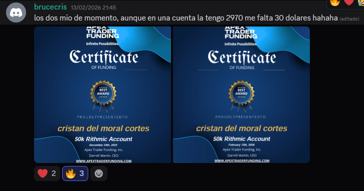 Resultado de alumno fondeado